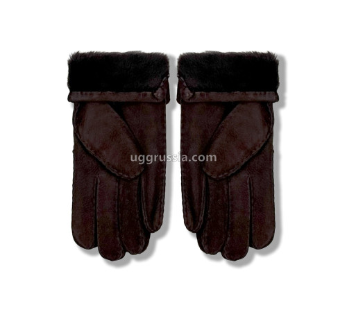 Купить UGG Перчатки Замшевые Женские Коричневые