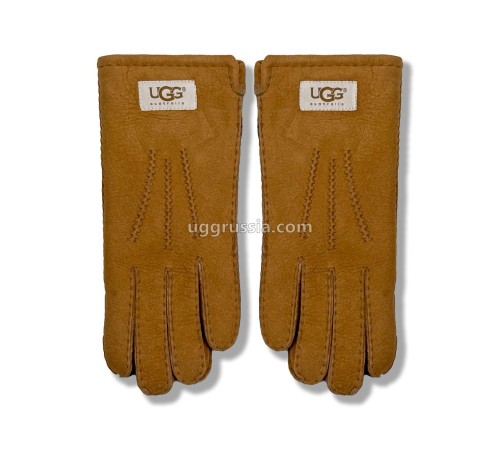Купить UGG Перчатки Замшевые Женские Коричневые