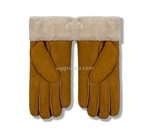 Купить UGG Перчатки Замшевые Женские Коричневые