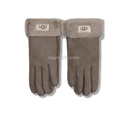 Купить UGG Перчатки Замшевые Женские Серые