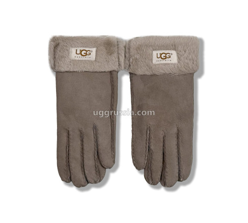 Купить UGG Перчатки Замшевые Женские Серые