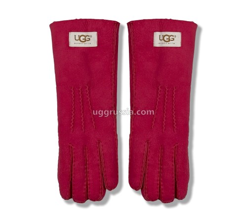 Купить UGG Перчатки Замшевые Женские Розовые
