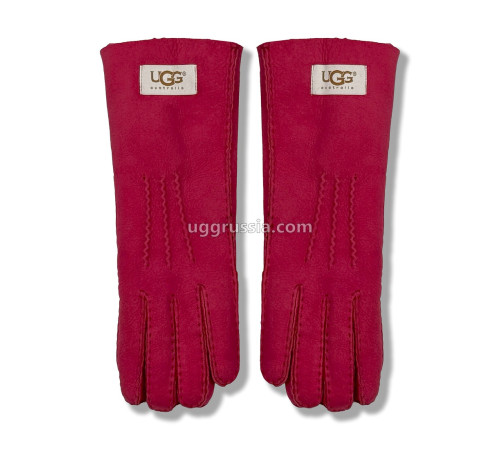Купить UGG Перчатки Замшевые Женские Розовые