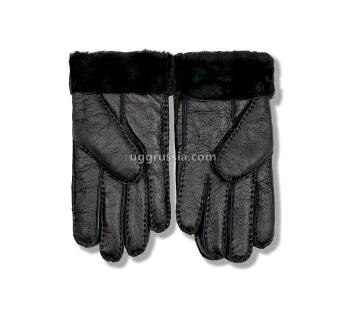 Купить UGG Перчатки Кожаные Мужские Черные