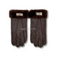 Купить UGG Перчатки Кожаные Мужские Коричневые