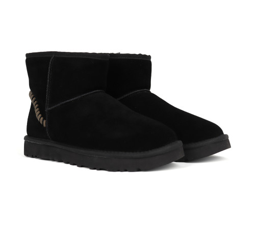 Купить UGG Mens Classic Mini Deco Suede Boot Black