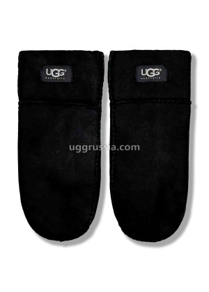 UGG Варежки Замшевые Мужские Черные