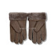 Купить UGG Перчатки Кожаные Мужские Коричневые