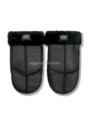 UGG Варежки Кожаные Мужские Черные