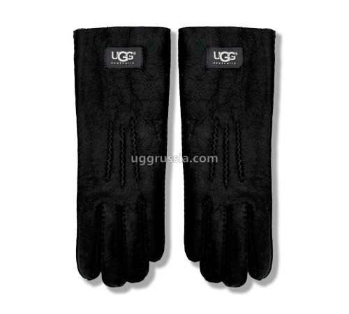 Купить UGG Перчатки Замшевые Мужские Черные