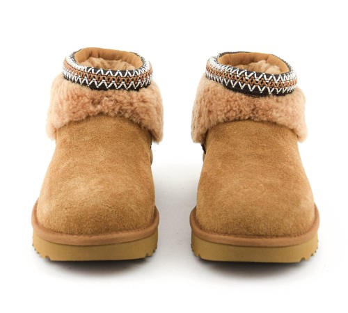 Купить UGG Ultra Mini Lack Maxi Curly Boot Chestnut