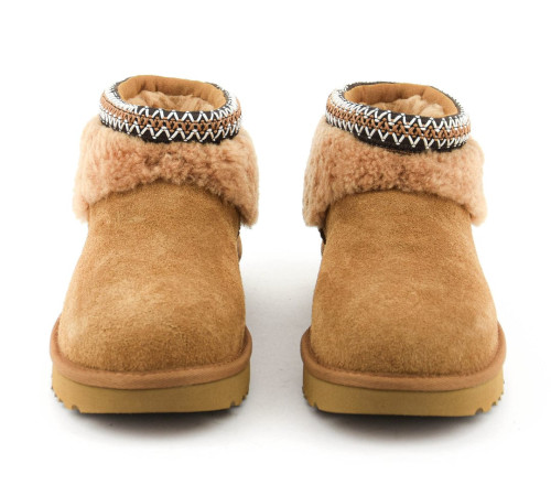 Купить UGG Ultra Mini Lack Maxi Curly Boot Chestnut
