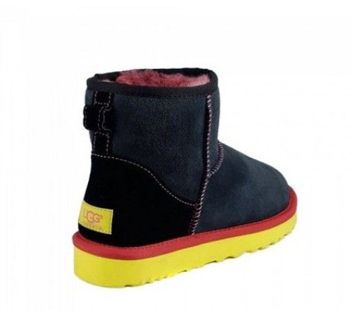 Купить UGG Classic Mini II Black-Yellow Купить UGG Classic Mini II Black-Yellow