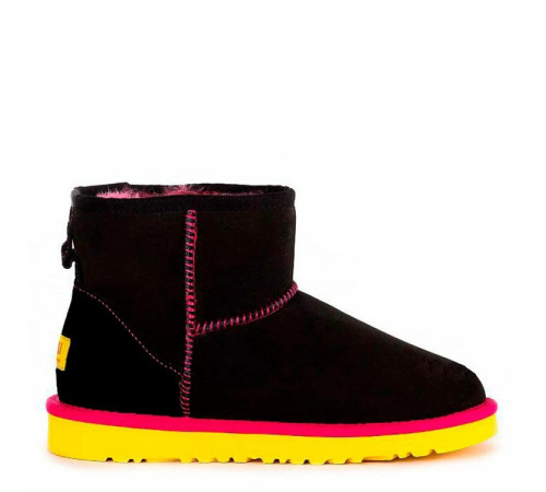 Купить UGG Classic Mini II Black-Yellow Купить UGG Classic Mini II Black-Yellow