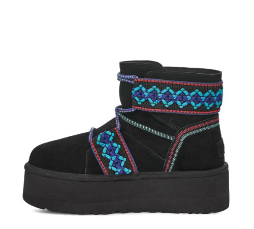 Купить UGG Classic Mini II Braid Platform Black