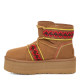 Купить UGG Classic Mini II Braid Platform Chestnut