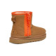 Купить UGG Classic Mini Zipper Tape Logo Boot Chestnut