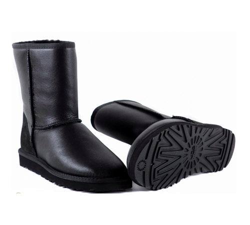 Купить UGG Classic Short Metallic Black Купить UGG Classic Short Metallic Black