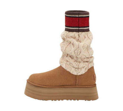 Купить UGG Classic Sweater Letter Chestnut