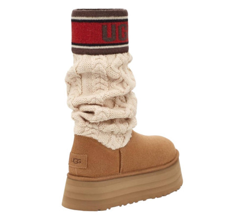 Купить UGG Classic Sweater Letter Chestnut