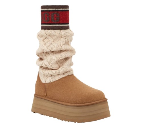 Купить UGG Classic Sweater Letter Chestnut