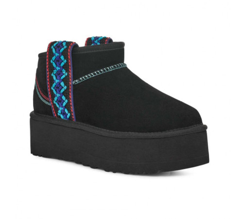 Купить UGG Classic Ultra Mini Braid Platform Black