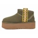 Купить UGG Classic Ultra Mini Braid Platform Burnt Olive