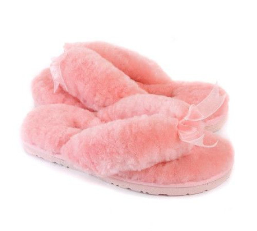 Купить UGG Fluff Flip Flop II Pink
