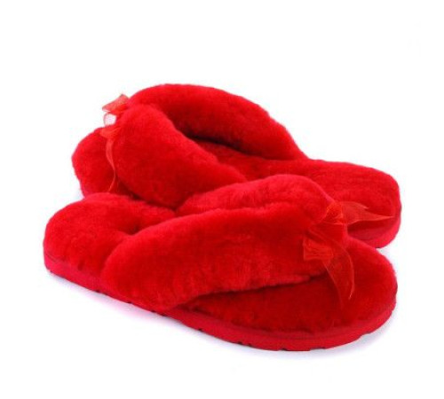 Купить UGG Fluff Flip Flop II Red