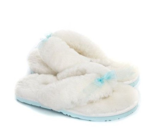 Купить UGG Fluff Flip Flop II White