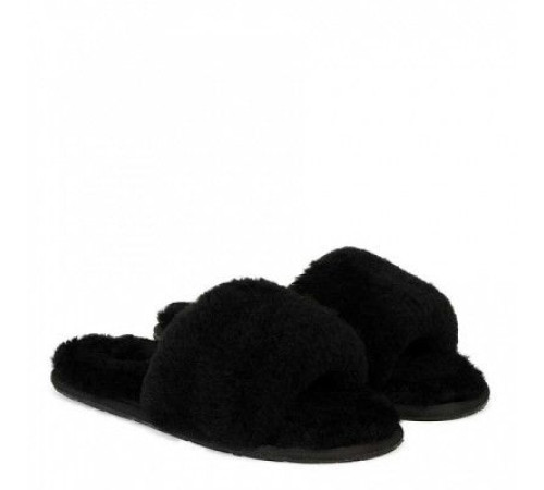 Купить UGG Fluff Slide Slippers Black
