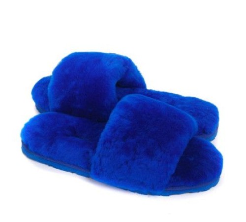 Купить UGG Fluff Slide Slippers Electric Blue