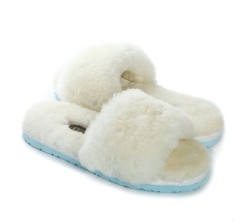 Купить UGG Fluff Slide Slippers White