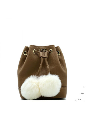 UGG Aaliyah Bucket Crossbody Pom Chestnut