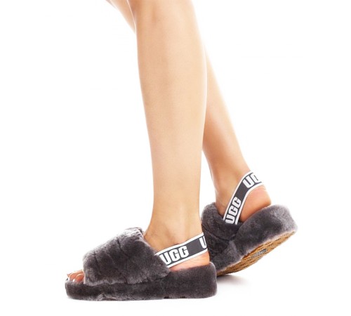 Купить UGG Fluff Yeah Slide-Grey