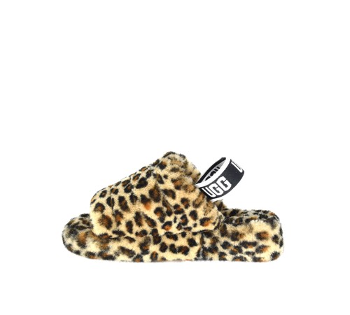 Купить UGG Fluff Yeah Slide-Leopard