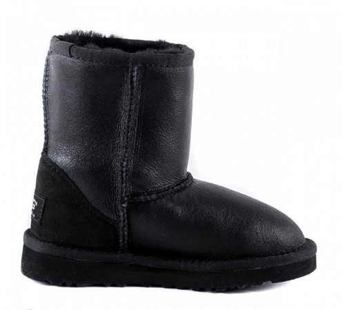 Купить UGG Kids Classic Short Metallic Black Купить UGG Kids Classic Short Metallic Black