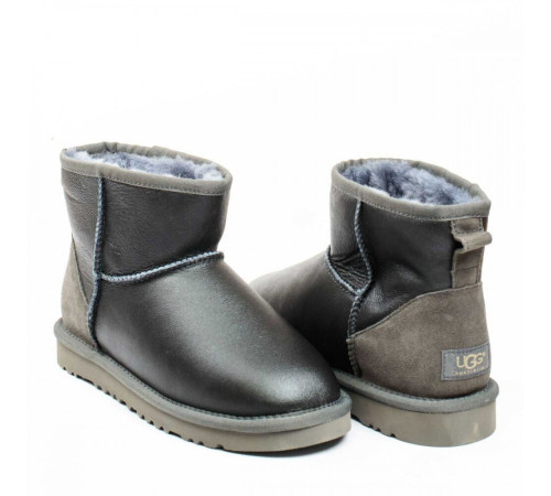 Купить UGG Mens Classic Mini Metallic Grey Купить UGG Mens Classic Mini Metallic Grey