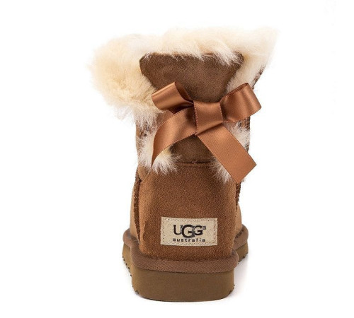 Купить UGG Bailey Bow Mini Chestnut