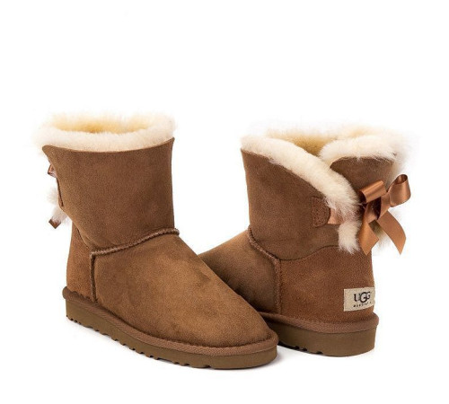 Купить UGG Bailey Bow Mini Chestnut