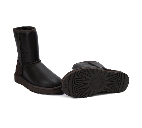 Купить UGG Mens Classic Short Metallic Chocolate