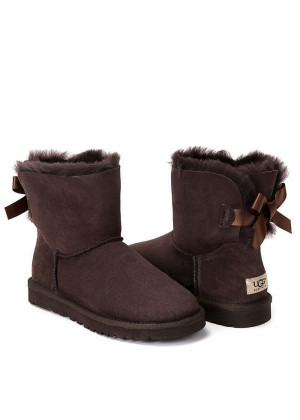 UGG Bailey Bow Mini Chocolate