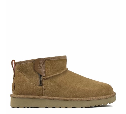 Купить UGG Mens Classic Ultra Mini Zip Boot Chestnut / Orange Soda