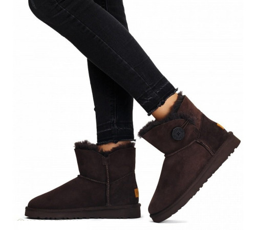 Купить UGG Mini Bailey Button II Chocolate