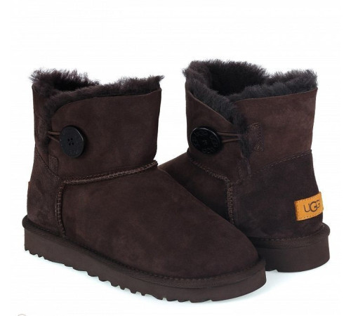 Купить UGG Mini Bailey Button II Chocolate