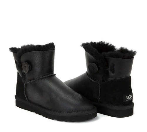 Купить UGG Mini Bailey Button Metallic Black