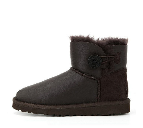 Купить UGG Mini Bailey Button Metallic Chocolate