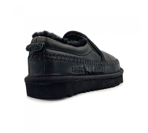 Купить UGG Stitch Slip Leather Black