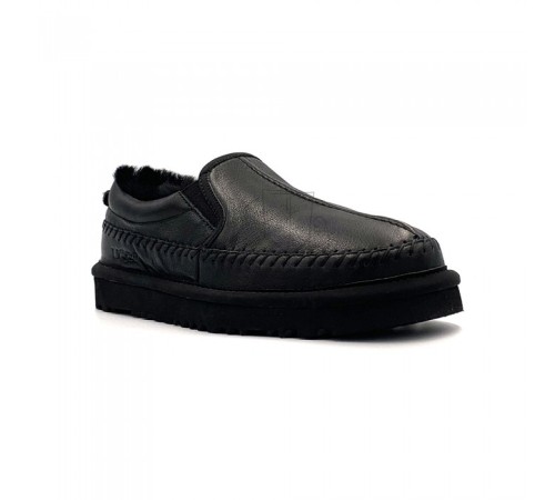 Купить UGG Stitch Slip Leather Black