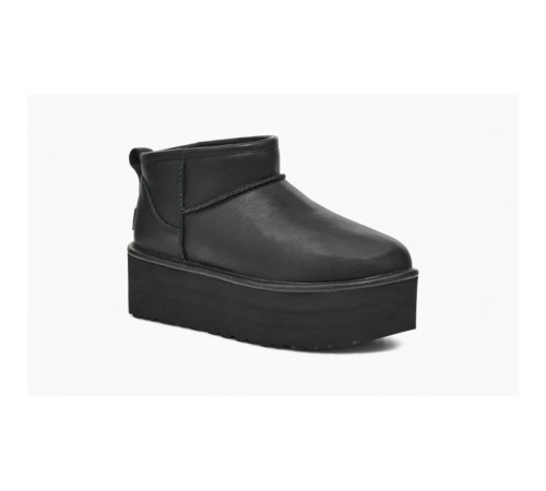 Купить UGG Classic Ultra Mini Platform Black Leather